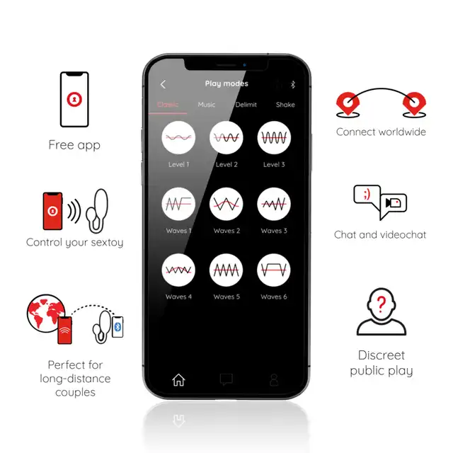 Oninder - Tokyo Vibrating Egg. Czarne wibrujące jajeczko z możliwością sterowania z całego świata! Na aplikację!