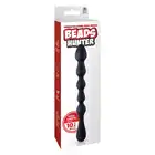 NMC - Ribbed Silicone Anal Ball Beads Black 10.5 Inch - Silikonowe koraliki analne ze zróżnicowanymi średnicami kulek. 26 cm długości!