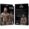 Fetish Submissive Attitude - Męska uprząż V-shape z eko-skóry z metalowymi detalami. 