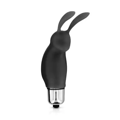 Glamy - Mini Rabbit Black - Uroczy mini wibrujący króliczek w kolorze czarnym do stymulacji łechtaczki. Niewielki rozmiarem, zaskakująco skuteczny w działaniu.
