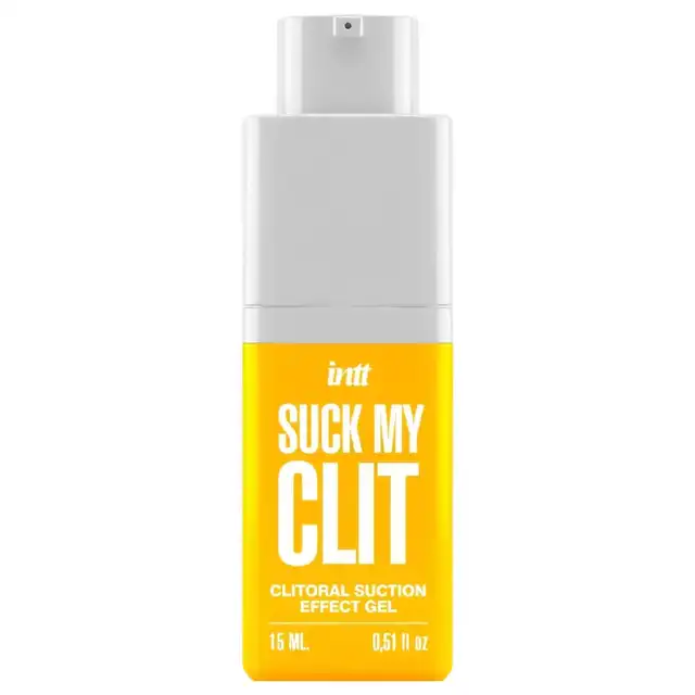 Intt - Suck My Clit Suction Effect Gel Tropical Mango 15 ml - Żel stymulujący z efektem ssania, wibracji i chłodzenia o smaku tropikalnego mango.