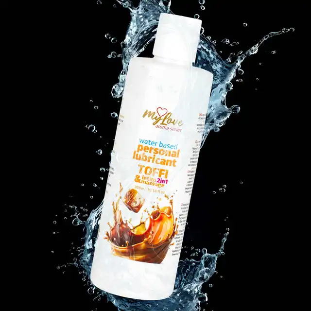 My Love - Aroma Series Intim&amp;Massage 2in1 Toffi 300ml - Żel 2 w 1 do intymnych doznań oraz sensualnego masażu ciała o zapachu musującego słodkiego toffi.