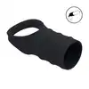 Levelz - Silicone Cockring and Ribbed Sleeve. Silikonowa nakładka na penisa i jądra, teksturowana