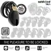 Addicted Toys - Obsidian Hold Penis Cage Size S - Klatka na penisa z wymiennymi pierścieniami. Bezpieczna konstrukcja, możliwość idealnego dopasowania i pełna kontrola.
