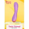 Love Signal - Twin Toned Bold Vibrator - Śliczny wibrator do punktu G z 7 funkcjami wibracji, idealny do zabawy pod prysznicem. 