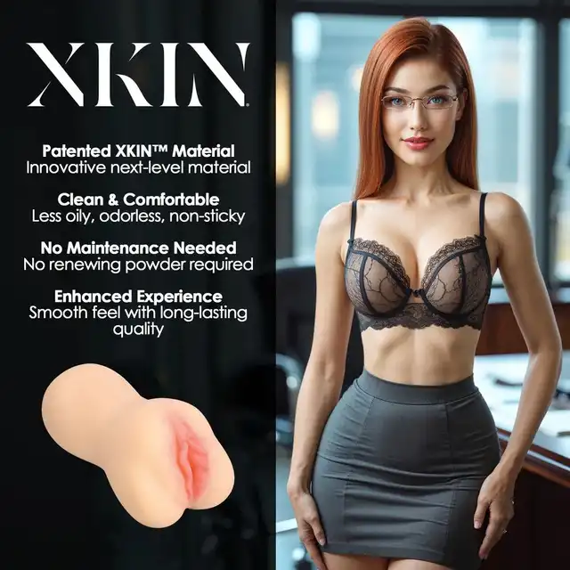 Xkin - Carreer Girls - Seductive Secretary Amber Blowfile - Masturbator w wersji premium inspirowany zmysłowością i elegancją. 330g przyjemności!