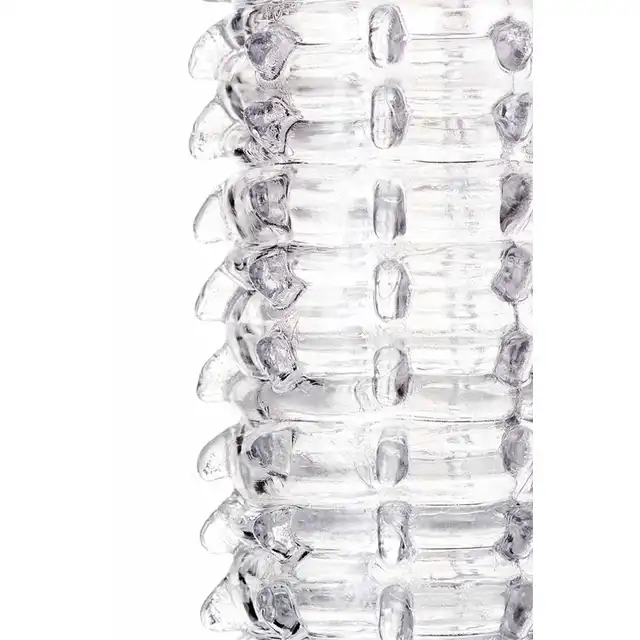 A-Toys - Penis Extender Boyn 15,2 cm - Transparentna nakładka na penisa z wypustkami, efekt natychmiastowego powiększenia.
