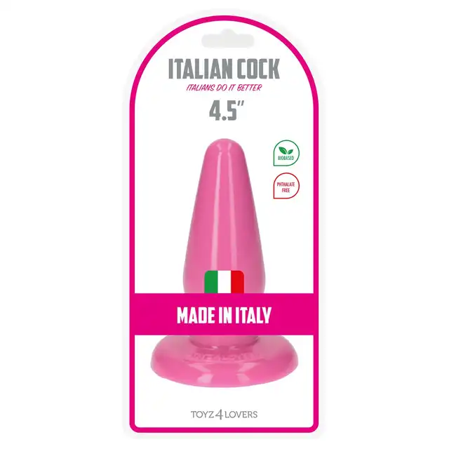 Toyz4Lovers - Ivo Anal Plug 14 cm - Uroczy, różowy korek analny z przyssawką. Made in Italy!