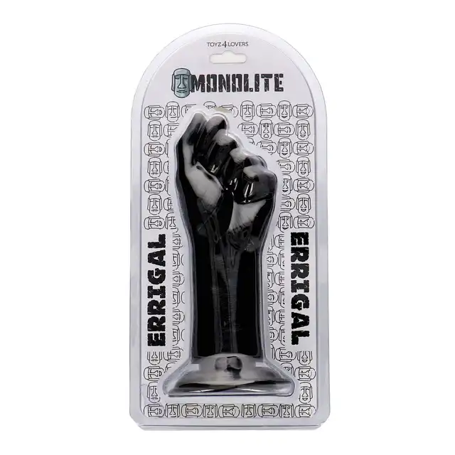 Toyz4Lovers - Extreme Errigal Fisting Fist 8.6 cm Black - Czarne dildo w kształcie pięści do fistingu. 8,6 cm średnicy, 21 cm długości użytkowej!
