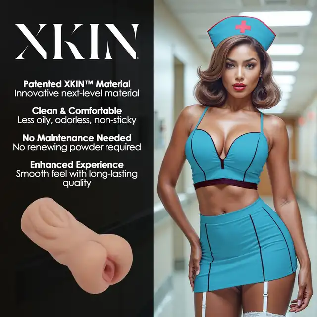 Xkin - Career Girls Naughty Nurse Trixie Nightshift - Teksturowany, elegancki masturbator inspirowany roleplay. Zabierz ją na nocną zmianę!