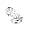 BSeries - Metal Penis Cock Cage - Regular - Stalowa klatka na penisa o wydłużonej konstrukcji. Nowoczesny, odważny i niezwykle intrygujący wygląd.