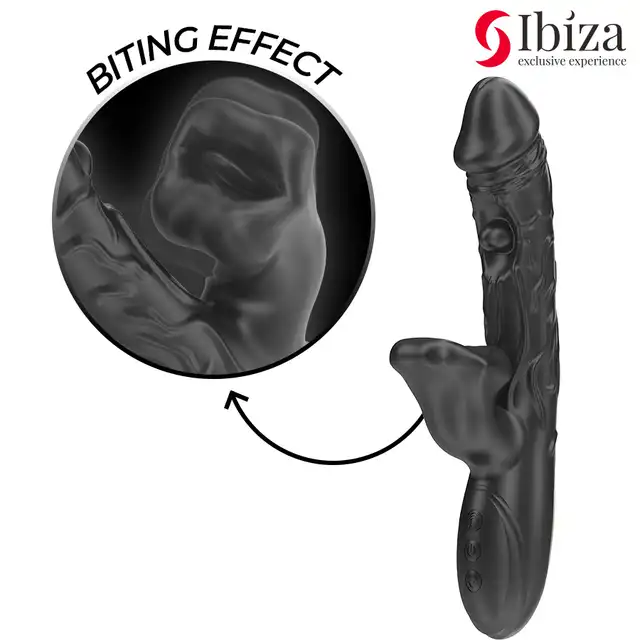 Ibiza – Oscillating and Biting Vibrator. Wibrator z efektem gryzienia, trybami oscylacji oraz stymulacji łechtaczki i punktu G!