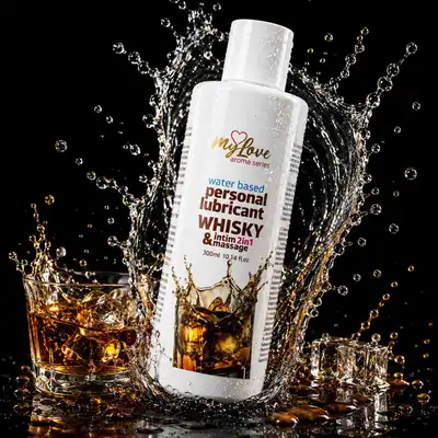 My Love -  Aroma Series Intim&amp;Massage 2in1 Whisky 300ml - Żel 2 w 1 do intymnych doznań oraz sensualnego masażu ciała o zapachu whiskey.