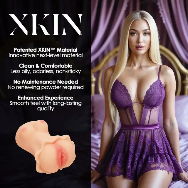 Xkin - Secret Affairs - Blonde Enchantment Elise - Luksusowy masturbator kieszonkowy, fantazyjne doświadczenie w Twoich rękach.