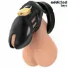 Addicted Toys - Obsidian Hold Penis Cage Size S - Klatka na penisa z wymiennymi pierścieniami. Bezpieczna konstrukcja, możliwość idealnego dopasowania i pełna kontrola.