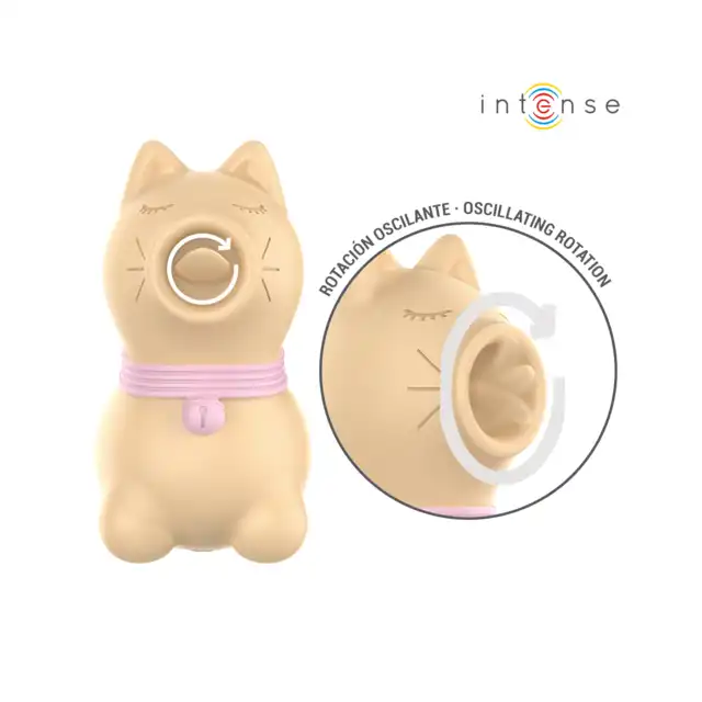 Intense - Toulouse Clitoral Stimulator - Mega uroczy kotek z rotującym języczkiem 360°. Bardzo intensywne doznania dla Twojej łechtaczki!