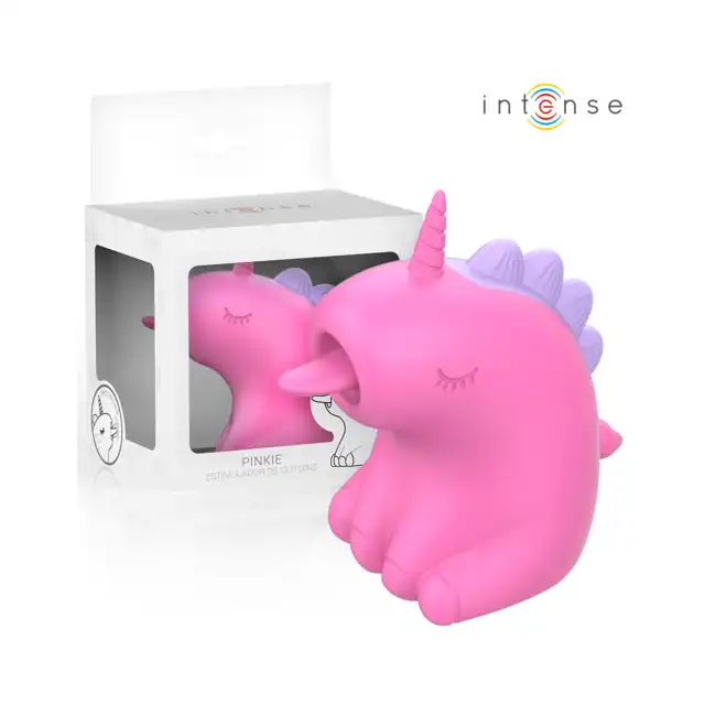 Intense - Pinkie Clitoral Stimulator - Niesamowicie czarujący jednorożec z intensywnie rotującym języczkiem. Zabaw się z nim także w wannie!