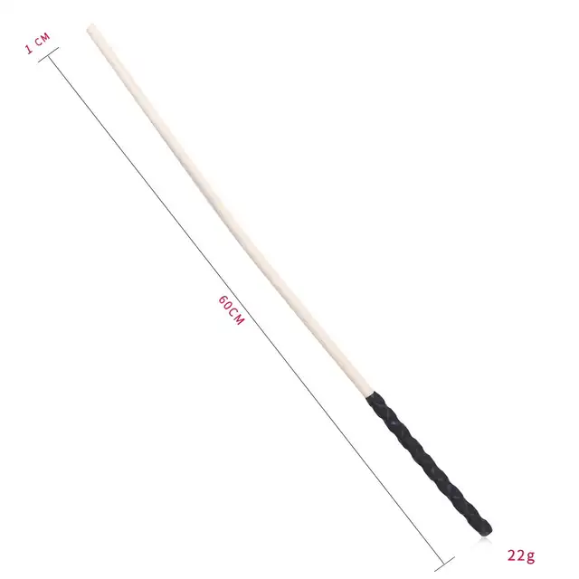 O-Products - Rattan Wooden Thick Single Cane - Rattanowa rózga bambusowa o długości 60 cm. Dla miłośników tradycyjnych rozwiązań!