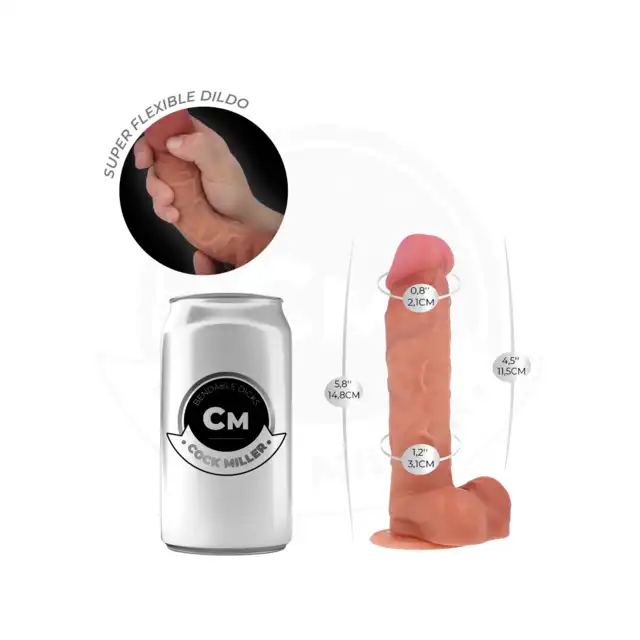 Cock Miller – Hyperrealistic Dildo 5,8 ". Hiperrealistyczne dildo z przyssawką o długości 14,8 cm