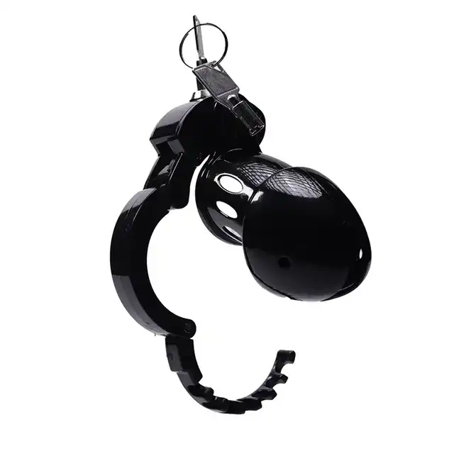 Fanstasy Fetish - Cock Cage Advanced Locking Mechanism ABS - Klatka na penisa z systemem blokowania. Kłódka z kluczami w zestawie!