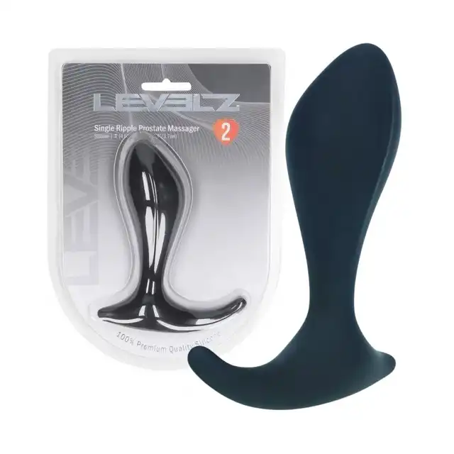 Levelz – Single Ripple Prostate Massager. Klasyczny silikonowy masażer prostaty