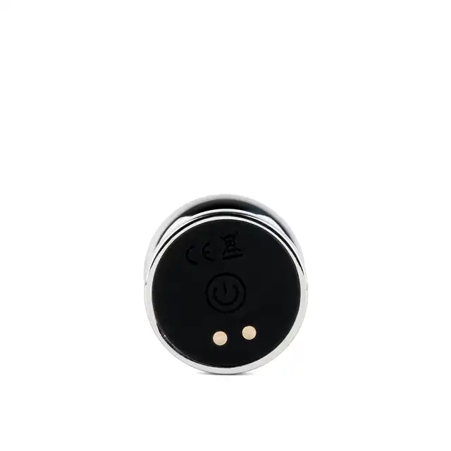 BSeries - Vibration Metal Anal Plug with Remote Control M - nowoczesny i elegancki metalowy korek analny z wibracjami, sterowany pilotem.