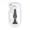 Levelz – Slim Anal Plug L. Smukły, ergonomiczny silikonowy czarny korek analny z szeroką podstawą
