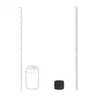Levelz-  Liquid Silicone Ball Strap L 34 mm. Elastyczny szeroki ring na jądra w rozmiarze L