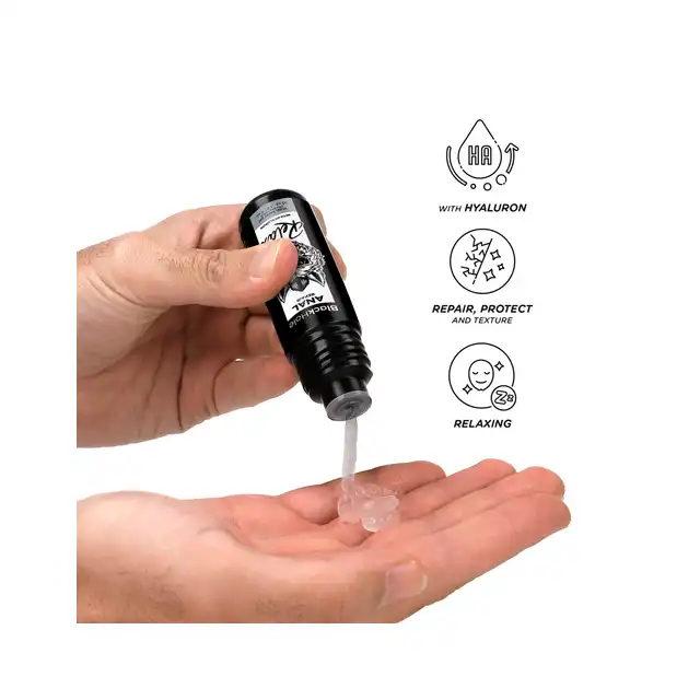 Black Hole - Anal Repair Water Based Relax With Hyaluron 30 ml - Analny lubrykant na bazie wody z kwasem hialuronowym i właściwościami relaksującymi.