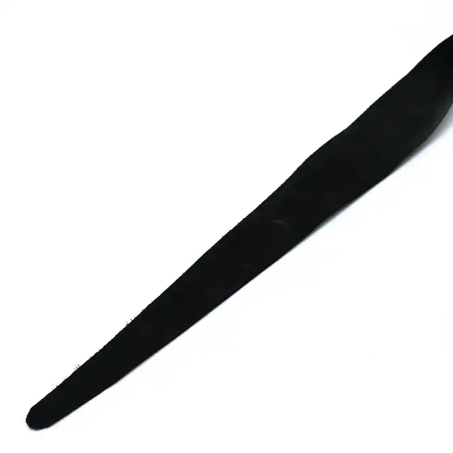 O-Products - Black Leather Single Flap Whip Gold D-Ring - Elegancka, skórzana szpicruta ze złotymi zdobieniami.