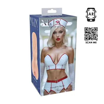 Xkin - Career Girls Naughty Nurse Tiffany Throatcheek - Kieszonkowy masturbator inspirowany pielęgniarką. Realistyczny, miękki, lekki.