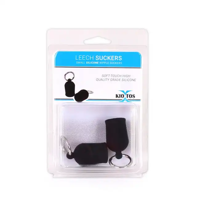 Kiotos - Silicone Leech Suckers Small - Silikonowe przyssawki na sutki z O-ringami. Miękkie i przyjemne dla skóry. Wysoka jakość!
