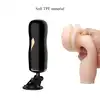 BSeries - Dual Vibrating Masturbator Black - Podwójny masturbator usta - wagina, z intensywnymi 7 wibracjami. 