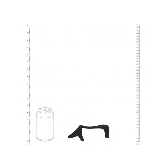Levelz – Tri O Shaft Cock &amp; Ball Ring. Silikonowy czarny ring z opaską na jądra. 
