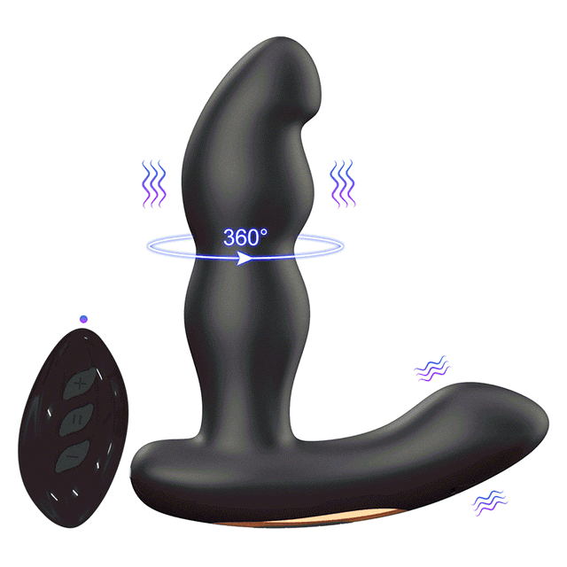 Erospace - B12 Men’s Play. Rotacyjny masażer prostaty z pilotem 360. 