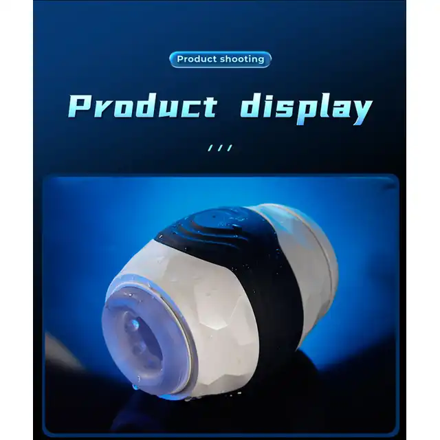 B-Series - Vibrating Ball Male Stroker - Nowoczesny wibrujący masturbator z wypustkami, wodoodporność IPX7.