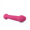 Elegance - Mister Pink - Dwustronne silikonowe dildo do stymulacji punktu G. Silikon medyczny wysokiej jakości! 18,5 cm przyjemności!