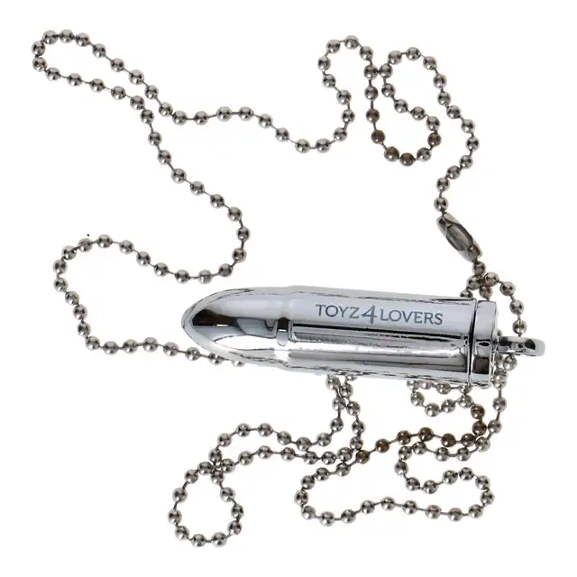 Elys - One Shot Vibrator Bullet - Elegancki naszyjnik incognito z mini wibratorem. Minimalistyczny design, mocne wibracje, dyskrecja na łańcuszku.