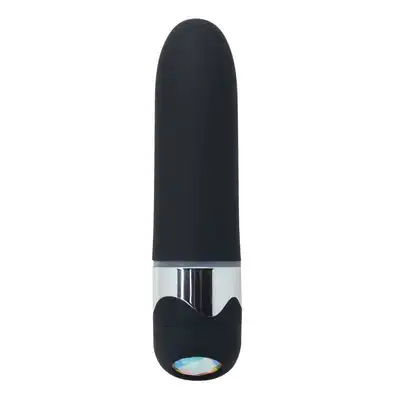 Toyz4Lovers - Shiny Classic Vibrator. Poręczny czarny wibrator do łechtaczki,  na baterie o niesamowitych wibracjach! 11,5 cm długości