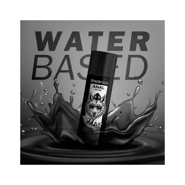 Black Hole - Anal Repair Water Based Relax With Hyaluron 30 ml - Analny lubrykant na bazie wody z kwasem hialuronowym i właściwościami relaksującymi.