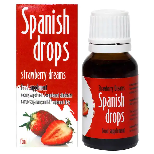 Cobeco Pharma - Spanish Drops. Hiszpańska mucha o smaku truskawkowym.