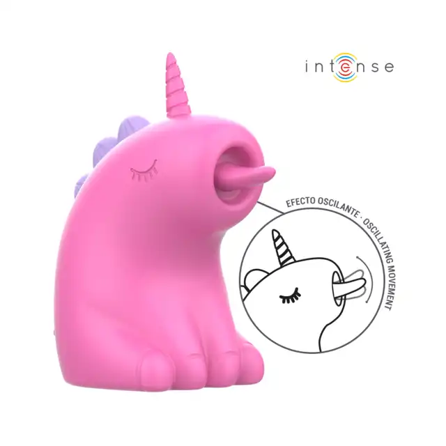 Intense - Pinkie Clitoral Stimulator - Niesamowicie czarujący jednorożec z intensywnie rotującym języczkiem. Zabaw się z nim także w wannie!
