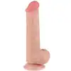 LoveToy - Sliding Skin Dual Layer Dong 8" - Zaawansowane dildo z ruchomą skórką i z odkręcaną przyssawką. Ponad 20 cm realistycznych doznań.