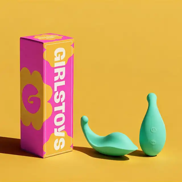 Girls Toys - Stymulator łechtaczki Vik. Clitoral Touch Mint. Silikonowy stymulator łechtaczki z pilotem, ładowany na USB w kolorze miętowym