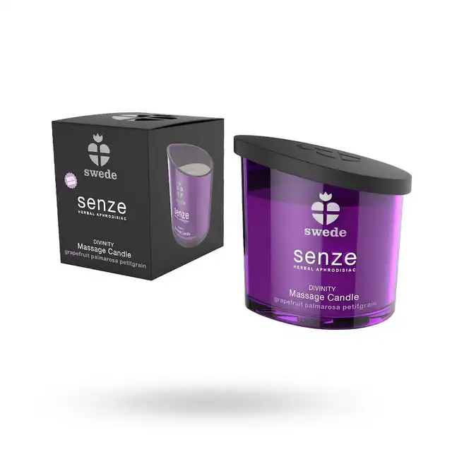 Swede - Senze Divinity. Świeca do masażu zapach grejpfrut, palmarosa i petitgrain 50 ml.