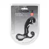Levelz - Bulb with Loop Silicone Prostate Massager M. Czarny silikonowy stymulator prostaty w rozmiarze M bez wibracji 