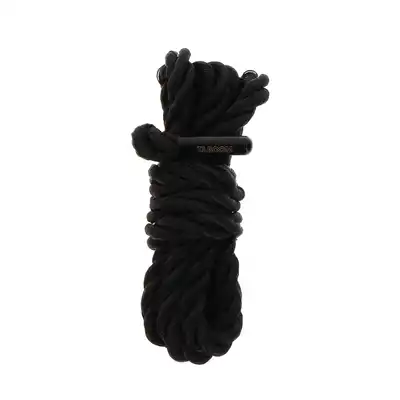 Taboom - Lina do bondage 1,5 m. Kompaktowa czarna miękka i wytrzymała. 