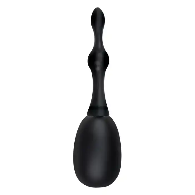 Aqua Clean - Silicone One - Way Valve Douche Set with Beaded Nozzle 150 ml - Gruszka do higieny intymnej z końcówką z kulkami. Zawór jednokierunkowy zapobiegający cofaniu się wody.