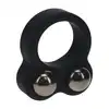 Levelz -  Liquid Silicone Double Weighted Ball Cock Ring. Silikonowy ring z obciążnikami 