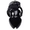Fanstasy Fetish - Cock Cage Advanced Locking Mechanism ABS - Klatka na penisa z systemem blokowania. Kłódka z kluczami w zestawie!